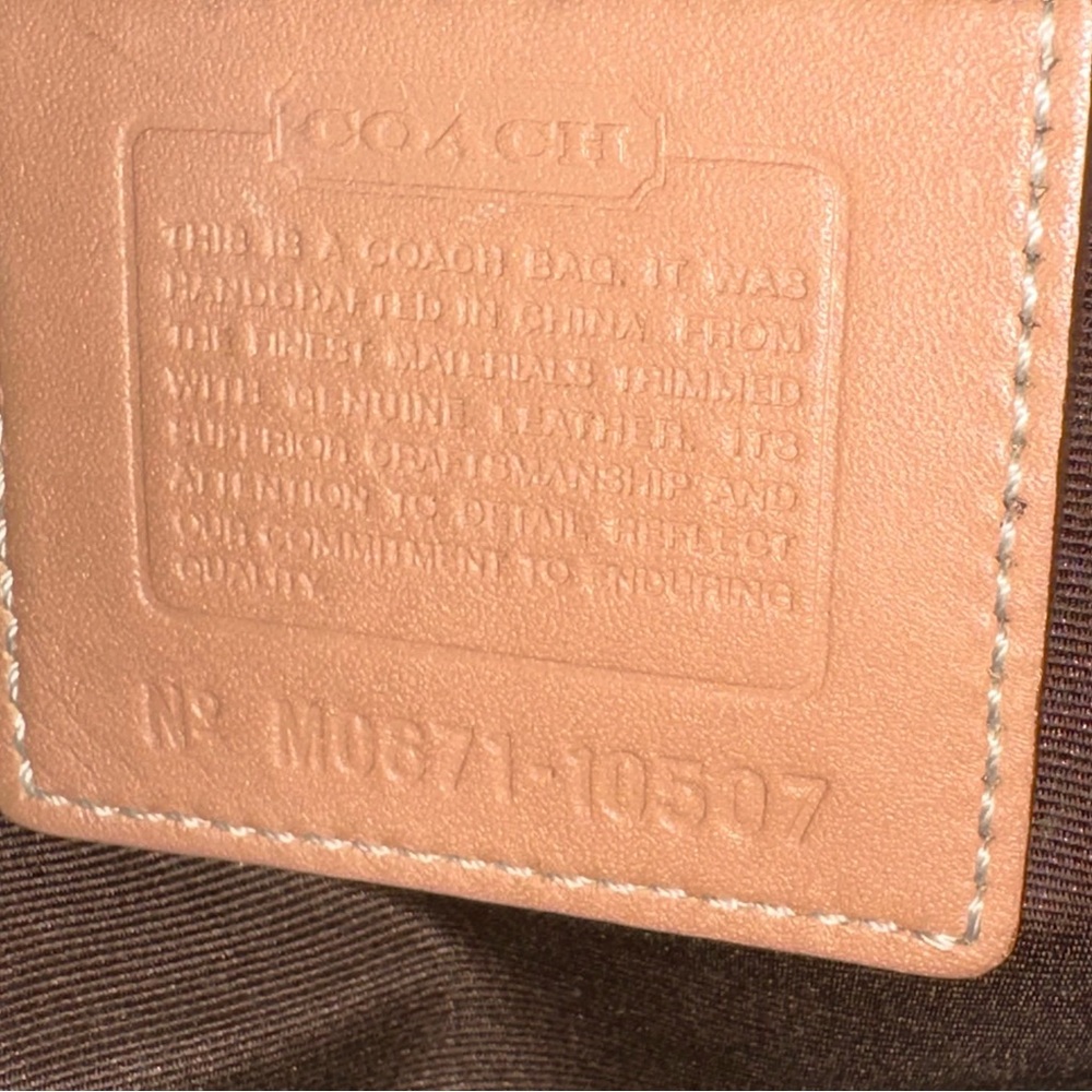 Coach Hampton Signature C Satchel. Y2K. 2006. Style number 10507. - Picture 10 of 10